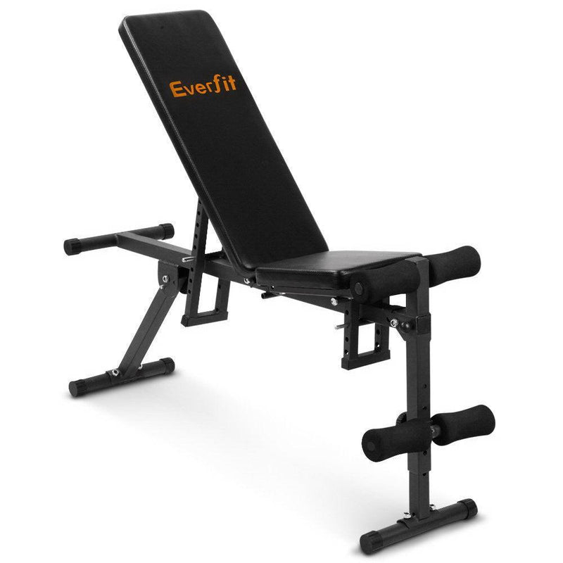 Everfit Adjustable FID Weight Bench Fitness Flat Incline Gym Home Stee