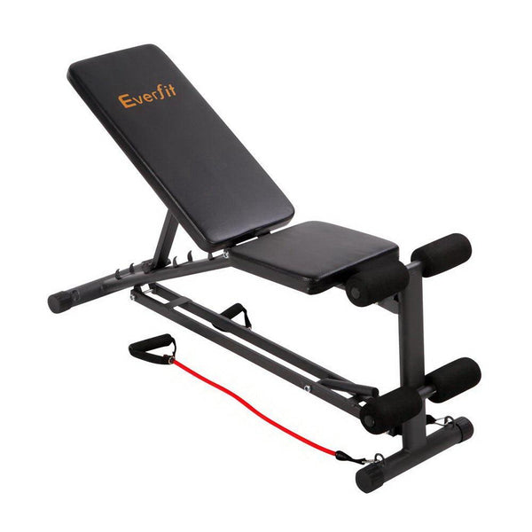 Everfit Adjustable Sit Up Bench Press Weight Gym Home Exercise Fitness