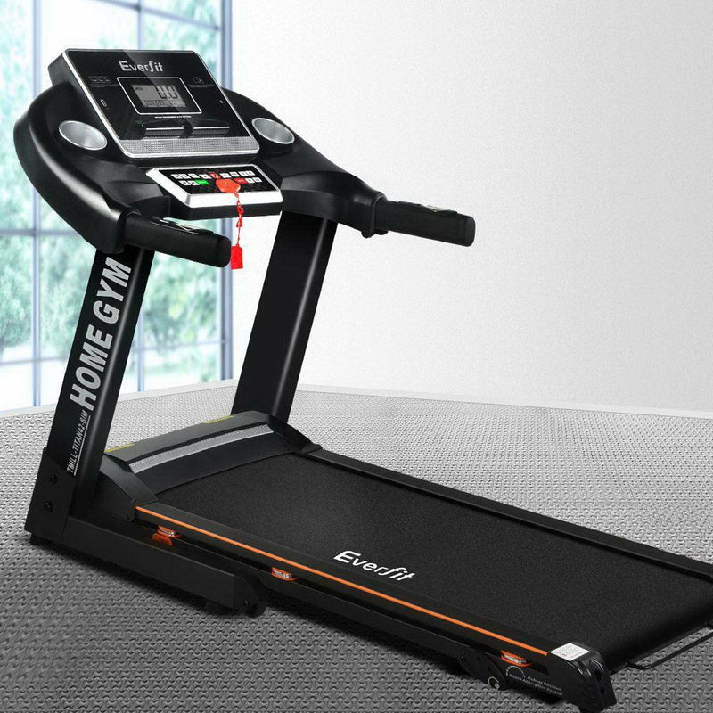 Everfit Electric Treadmill 420mm 18kmh Home Gym Exercise Machine Fitness Equipment Physical - John Cootes