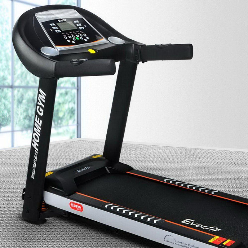 Everfit Electric Treadmill 45cm Incline Running Home Gym Fitness Machine Black - John Cootes