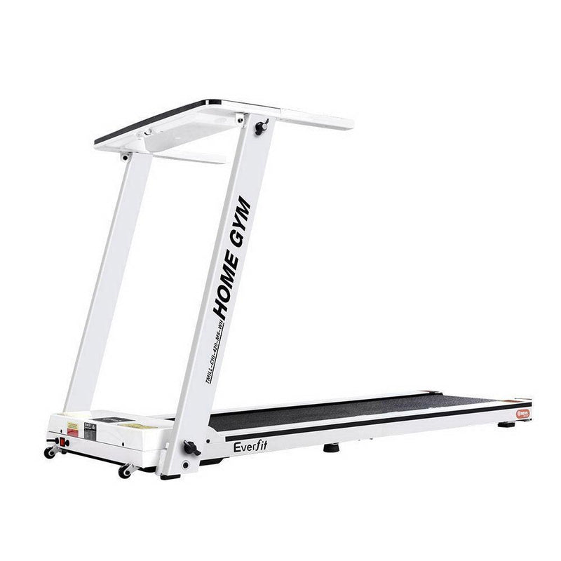 Everfit Electric Treadmill Home Gym Exercise Running Machine Fitness Equipment Compact Fully Foldable 420mm Belt White - John Cootes