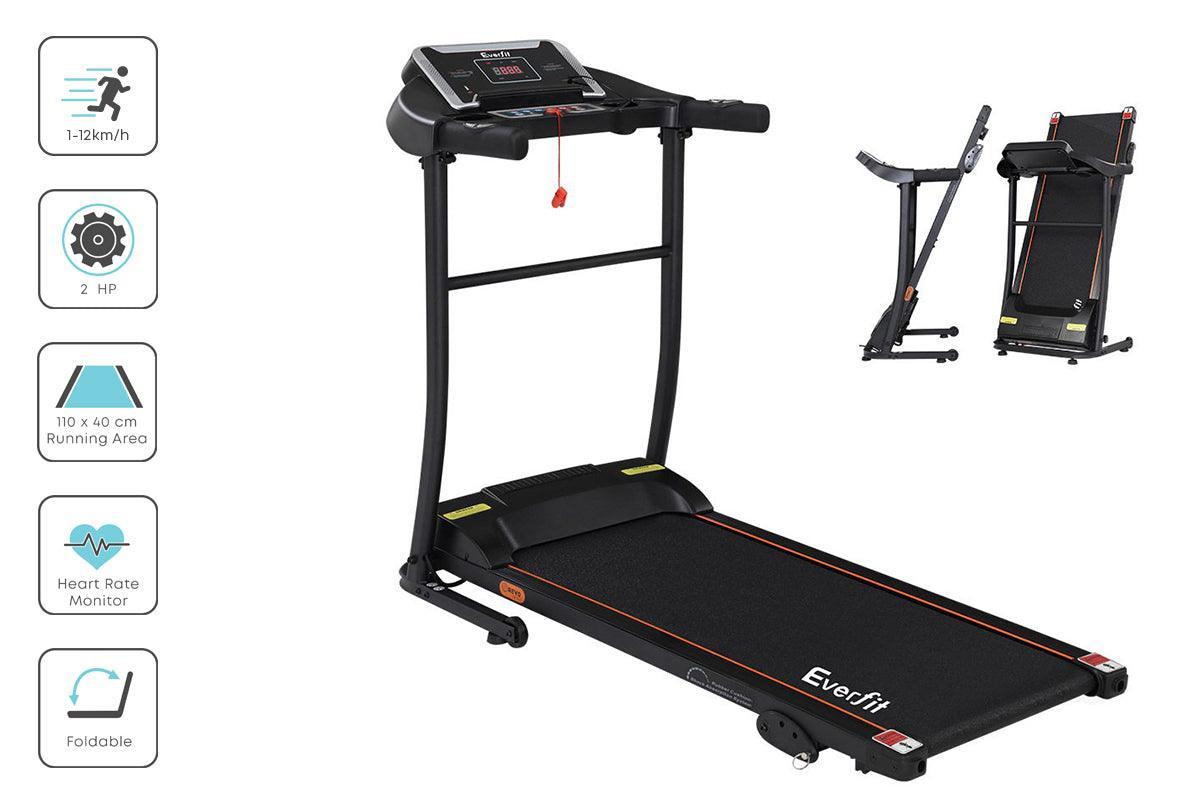 Everfit Electric Treadmill Incline Home Gym Exercise Machine Fitness 400mm - John Cootes