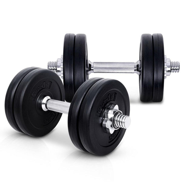 Everfit Fitness Gym Exercise Dumbbell Set 15kg - John Cootes