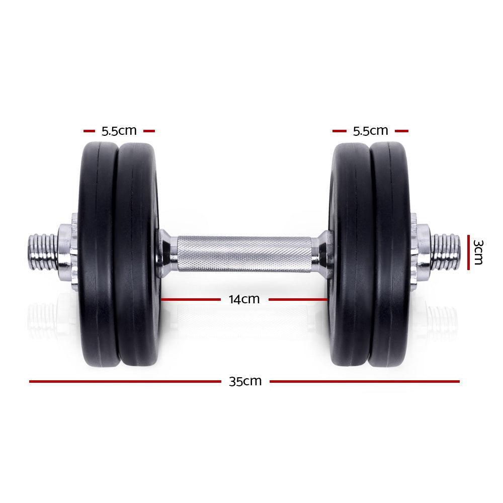 Everfit Fitness Gym Exercise Dumbbell Set 15kg - John Cootes