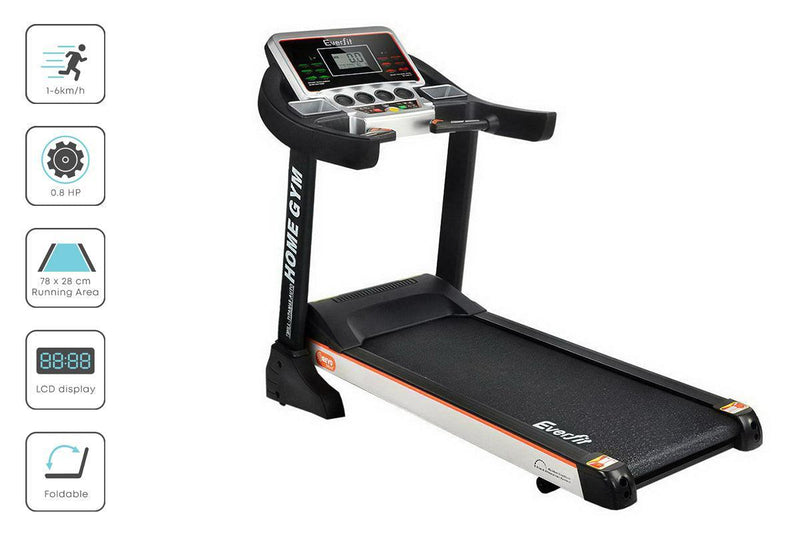 Everfit Home Electric Treadmill - Black - John Cootes