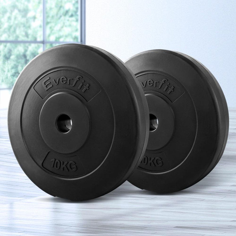 Everfit Home Gym Weight Plate 2 x 10KG - John Cootes