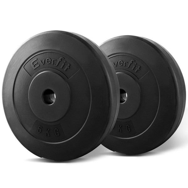 Everfit Home Gym Weight Plate 2 x 5KG - John Cootes