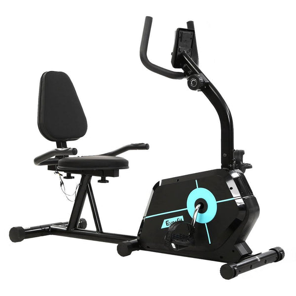 Everfit Magnetic Recumbent Exercise Bike Fitness Cycle Trainer Gym Equipment - John Cootes