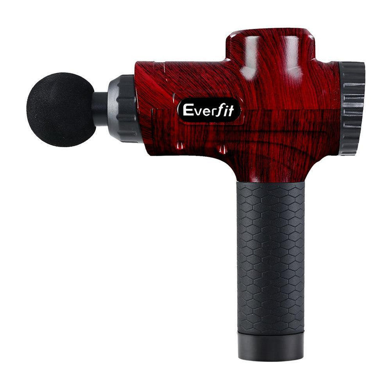 Everfit Massage Gun 6 Heads Electric Massager LCD Vibration Percussion Relief - John Cootes