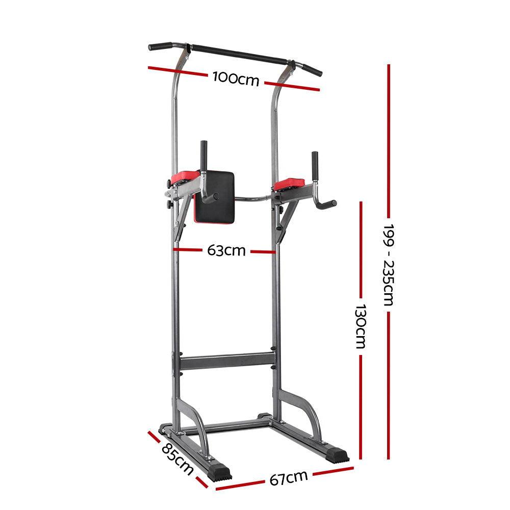 Everfit Power Tower 4-IN-1 Multi-Function Station Fitness Gym Equipment - John Cootes