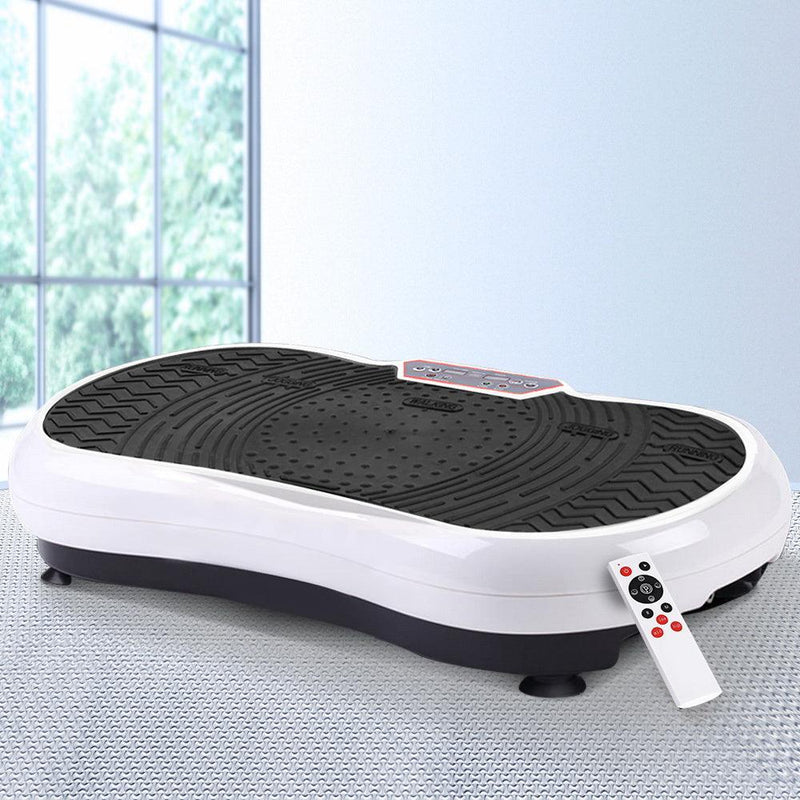 Everfit Vibration Machine Plate Platform Body Shaper Home Gym Fitness White - John Cootes