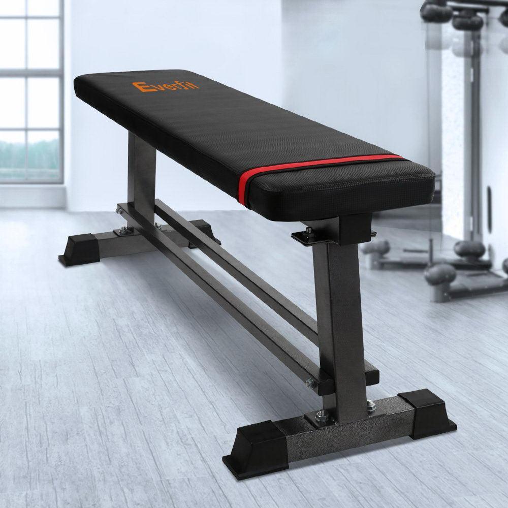 Everfit Weight Bench Flat Multi-Station Home Gym Squat Press Benches Fitness - John Cootes