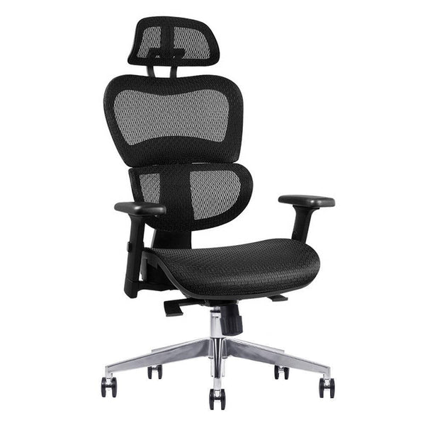 Executive Deluxe Office Mesh Chair Net High Back Home School Gaming Black - John Cootes