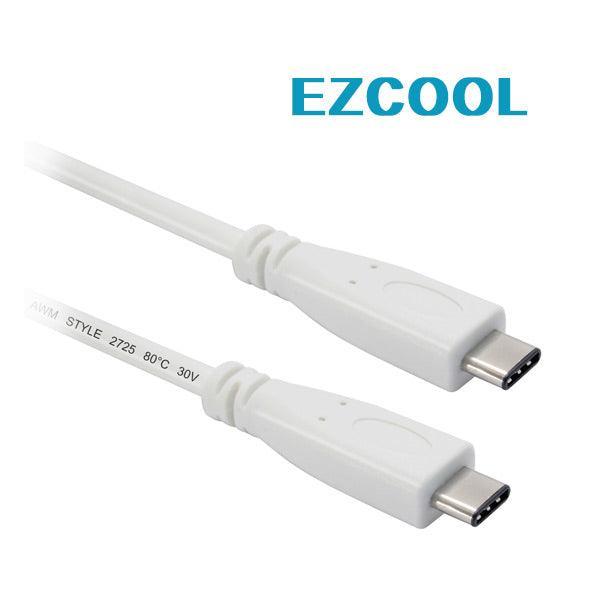 EZCool 1M Skymaster USB3.1 Cable Type C To Type C White - John Cootes