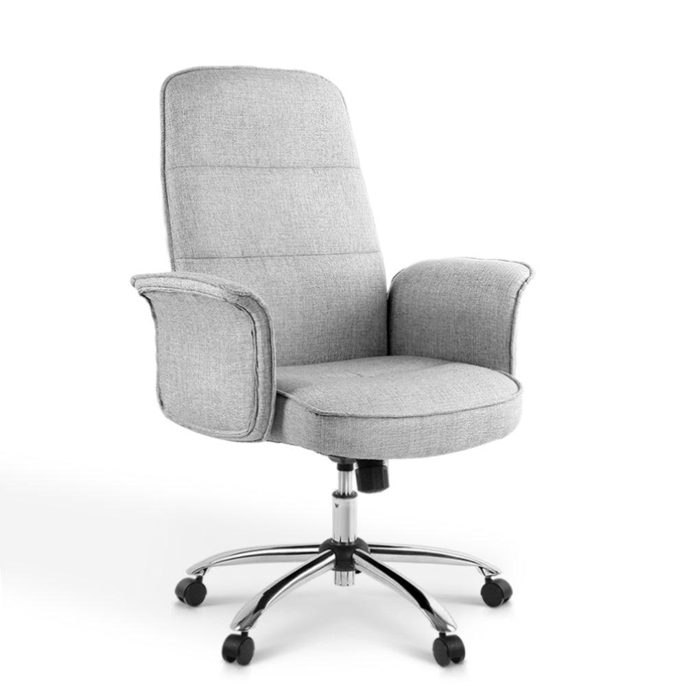 Fabric Office Desk Chair - Grey - John Cootes