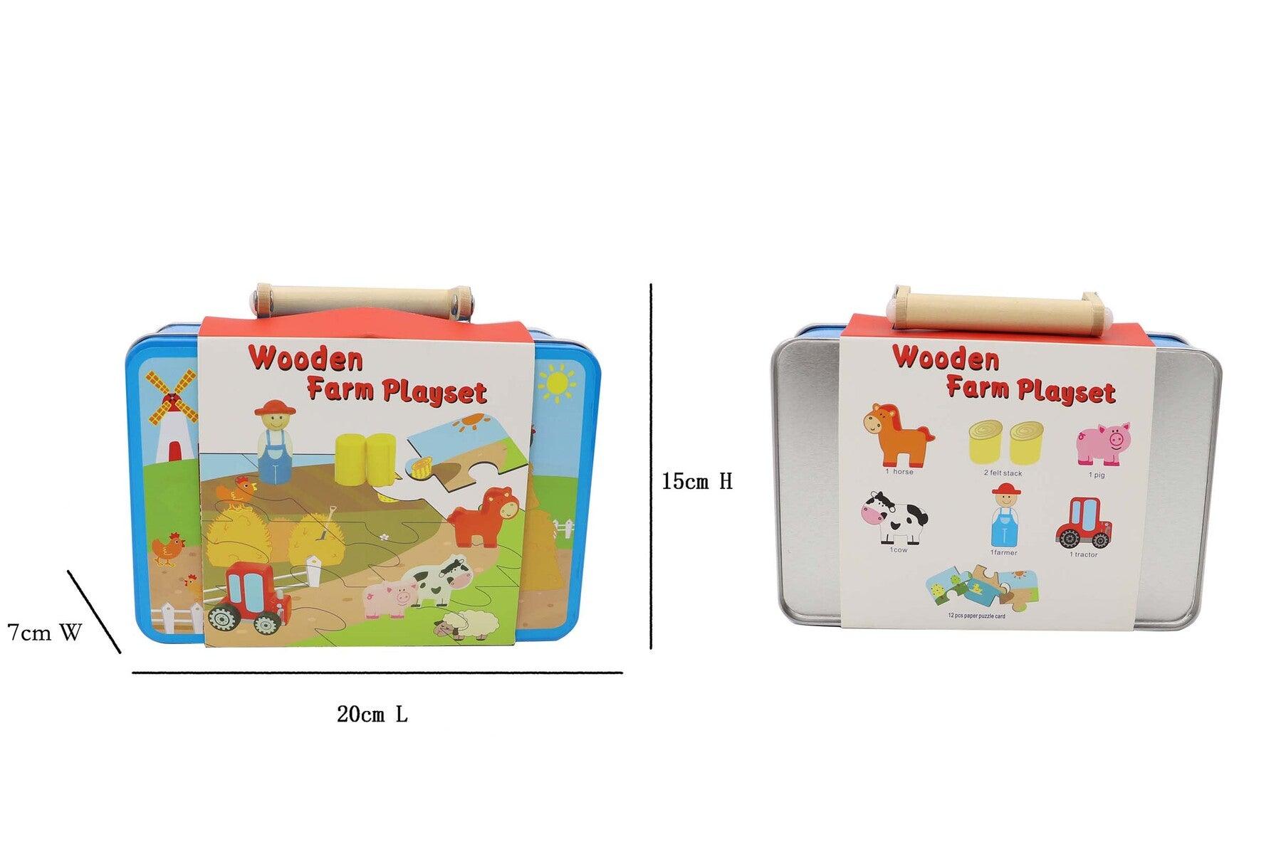 FARM PLAYSET IN TIN CASE - John Cootes
