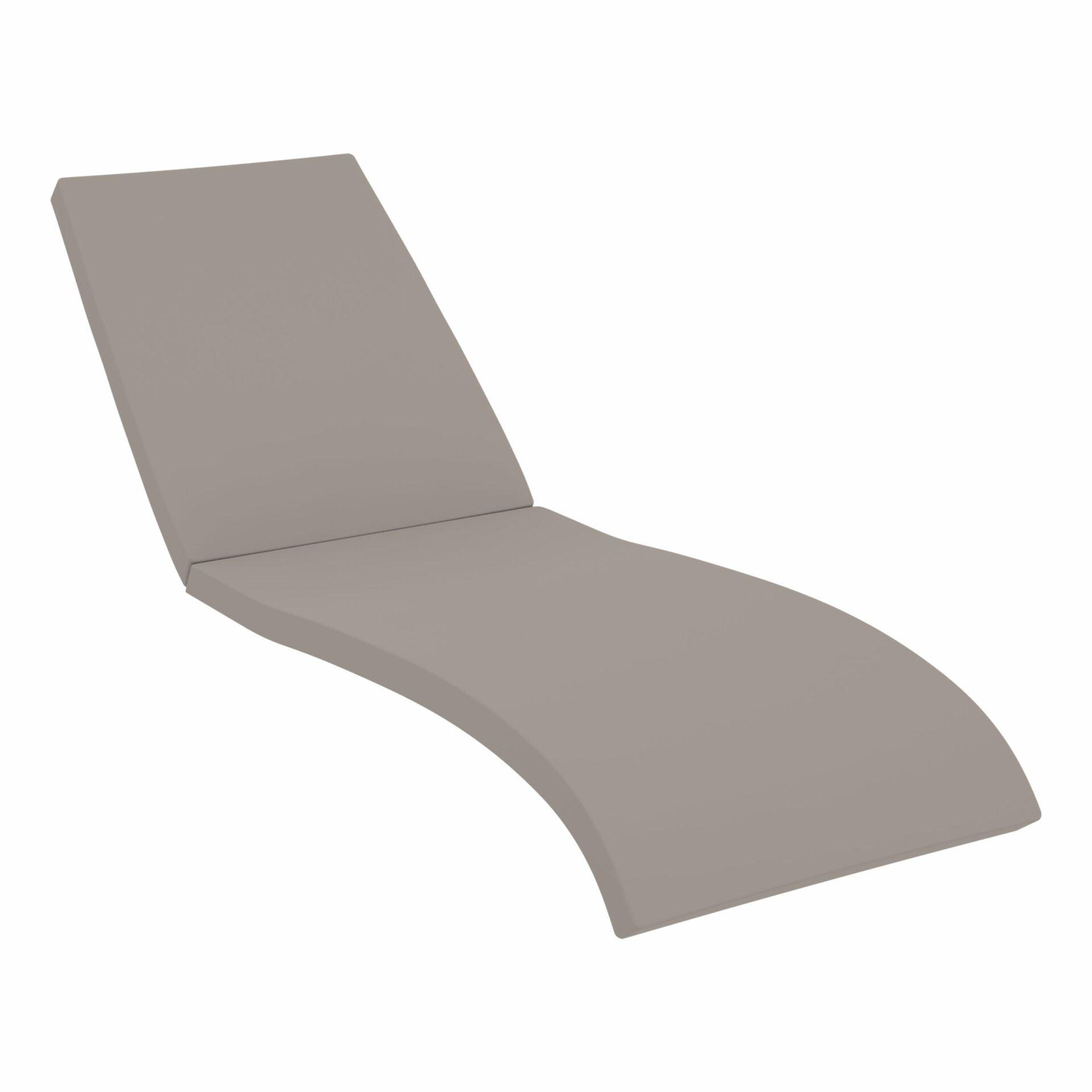 Fiji Sunlounger - Anthracite with Beige Cushion - John Cootes