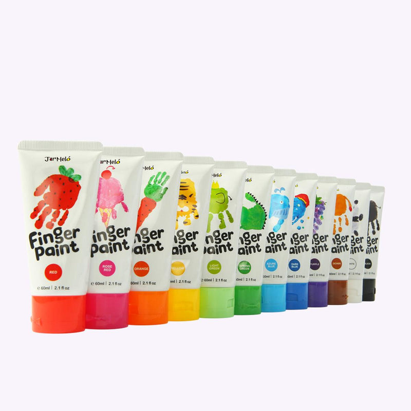 FINGER PAINT - 12 COLOURS CRAFT KIT - John Cootes