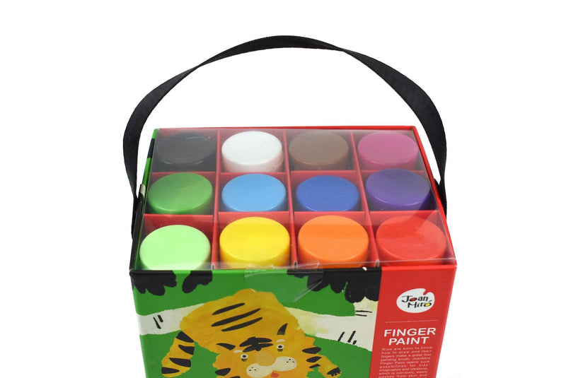 FINGER PAINT - 12 COLOURS CRAFT KIT - John Cootes