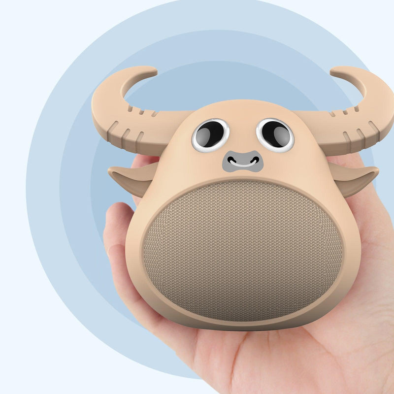 Fitsmart Bluetooth Animal Face Speaker Portable Wireless Stereo Sound - Khaki - John Cootes