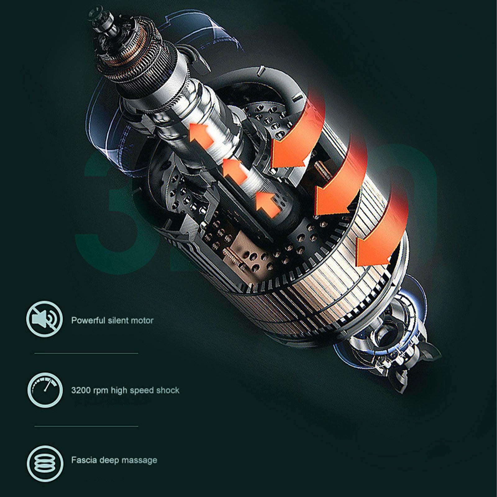 FitSmart LCD Display Mini Vibration Therapy Massage Device Black - John Cootes