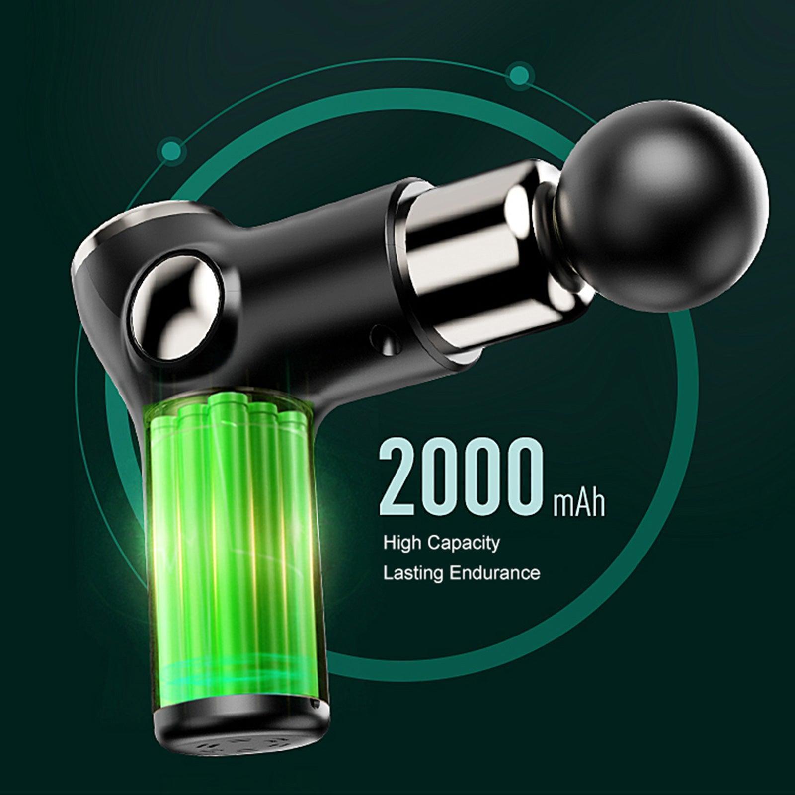 FitSmart LCD Display Mini Vibration Therapy Massage Device Black - John Cootes