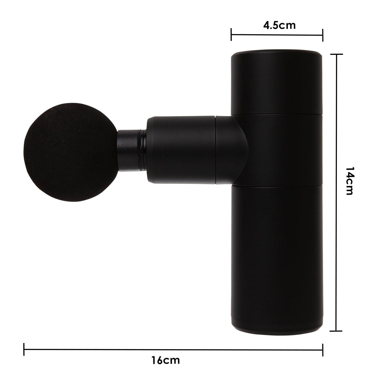 FitSmart Mini Vibration Therapy Device Massage Gun Black - John Cootes