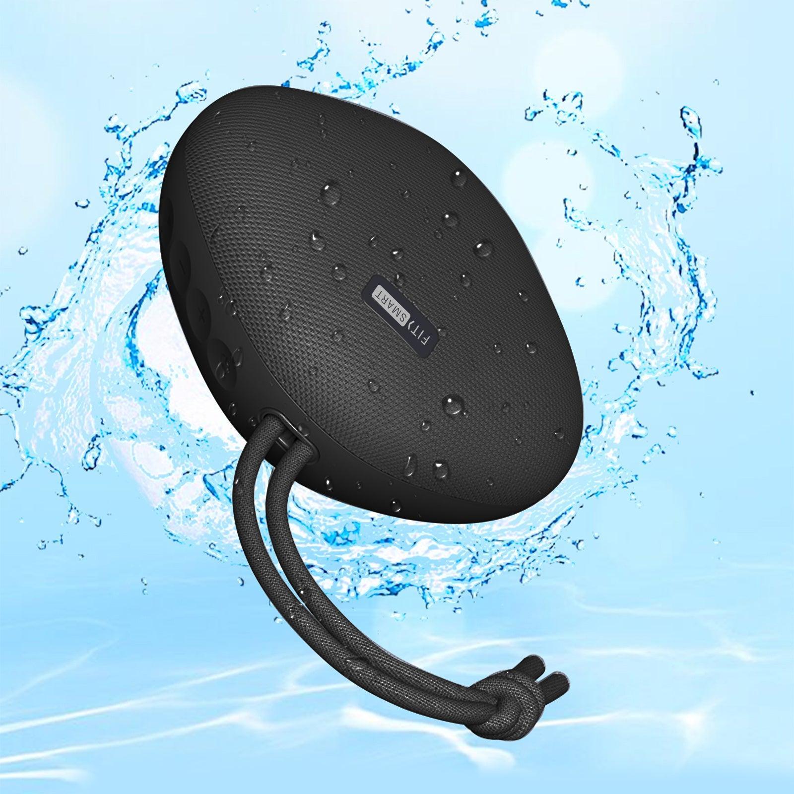 FitSmart Waterproof Bluetooth Speaker Portable Wireless Stereo Sound - Black - John Cootes