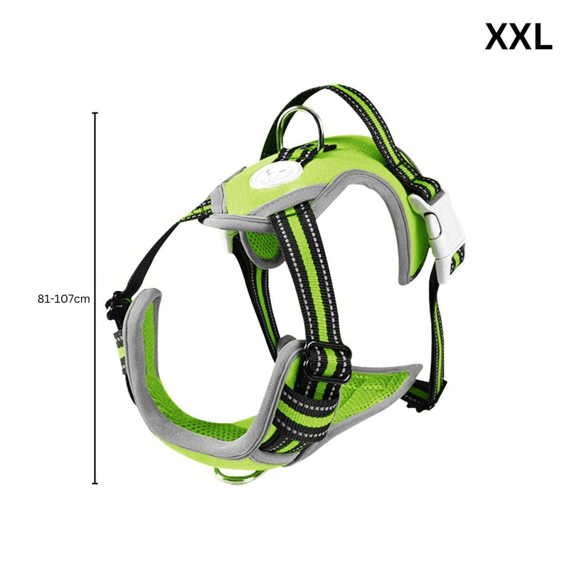 FLOOFI Dog Harness Vest XXL Size (Green) FI-PC-185-XL - John Cootes