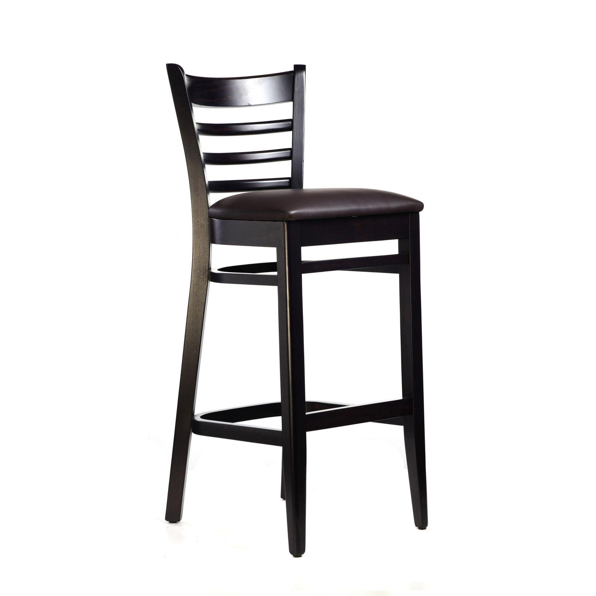 Florence Barstool - Chocolate - Chocolate Vinyl Seat - John Cootes