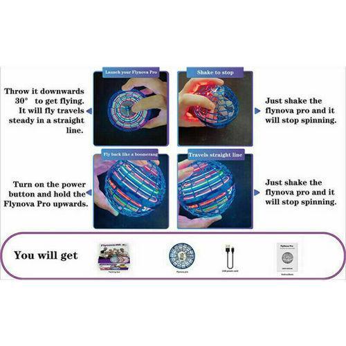 Flying Ball Flynova Pro Spinner Hand Mini Helicopter Drone Hover UFO Toys Gifts - John Cootes
