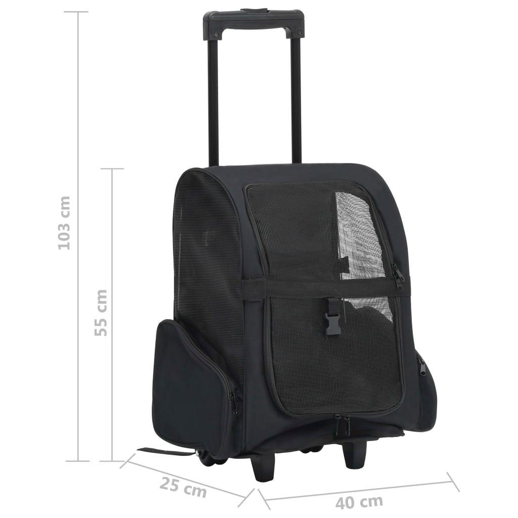 Foldable Multipurpose Pet Trolley Black - John Cootes