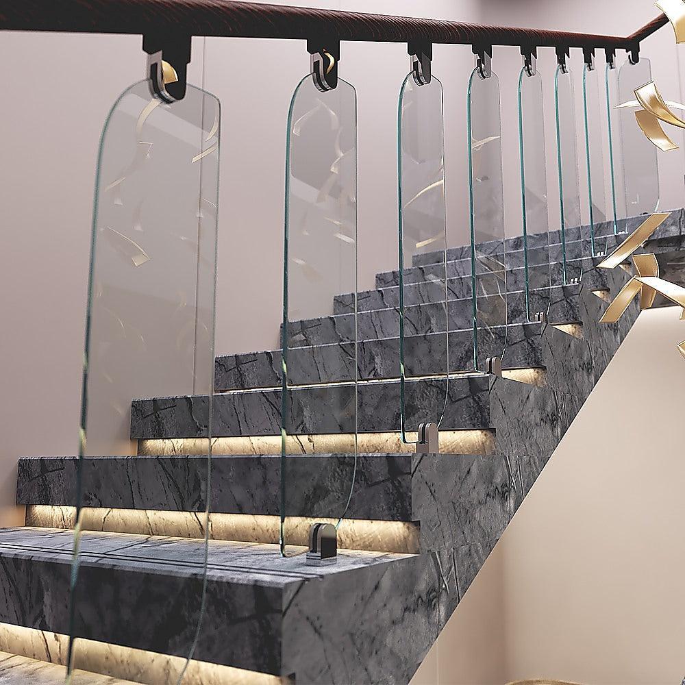 Frameless Glass Stairs Balustrade Toughened Glass - Oriel - John Cootes