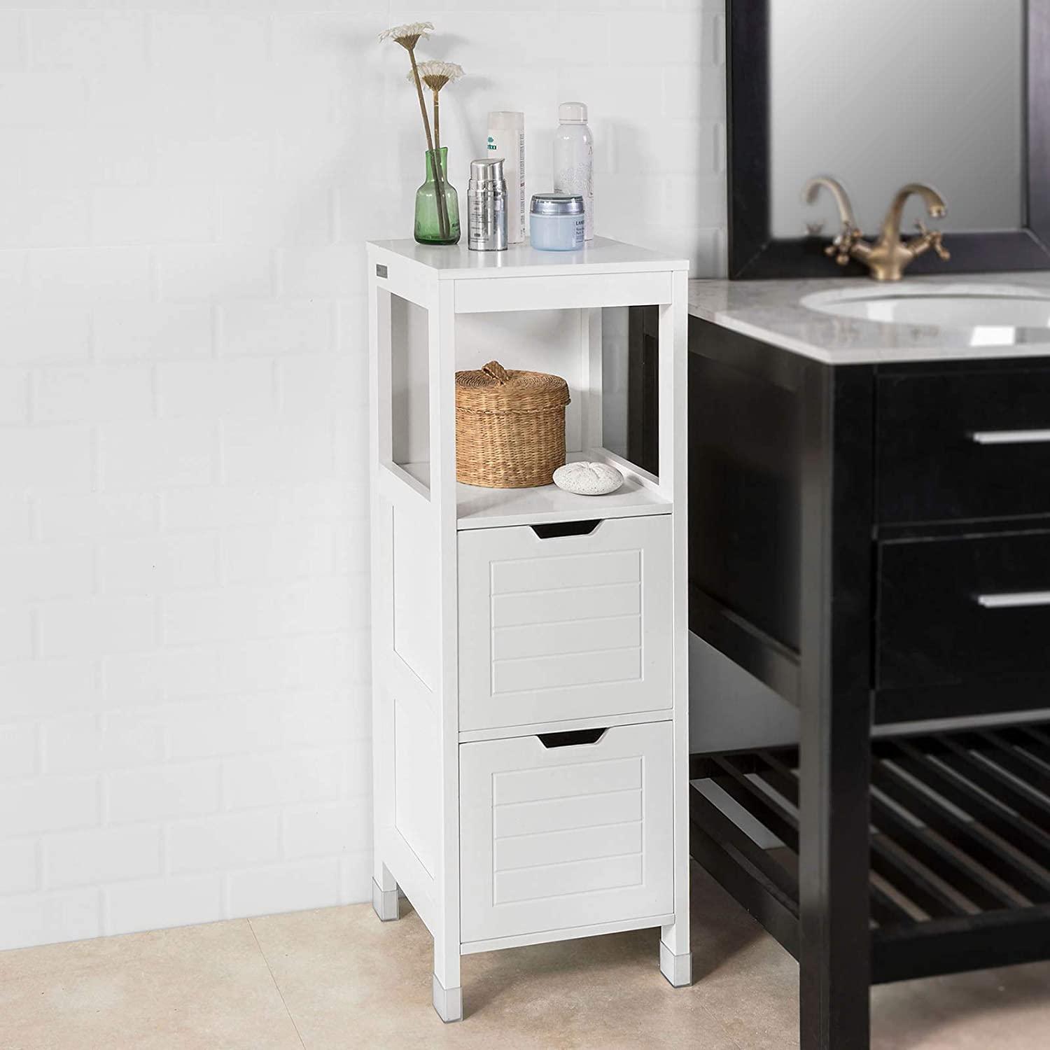 Freestanding Cabinet with 2 Drawers and Shelf for Bathroom - John Cootes