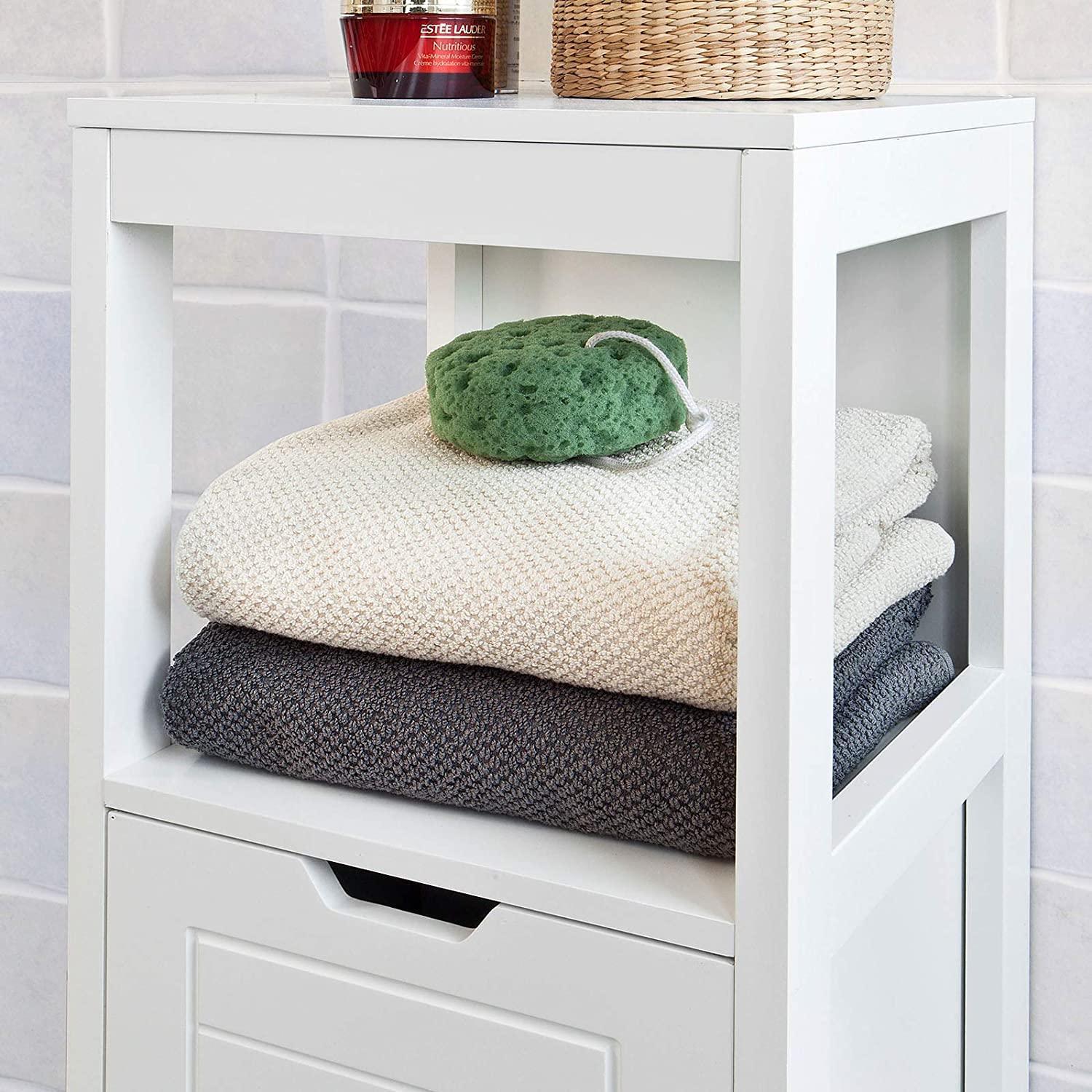 Freestanding Cabinet with 2 Drawers and Shelf for Bathroom - John Cootes