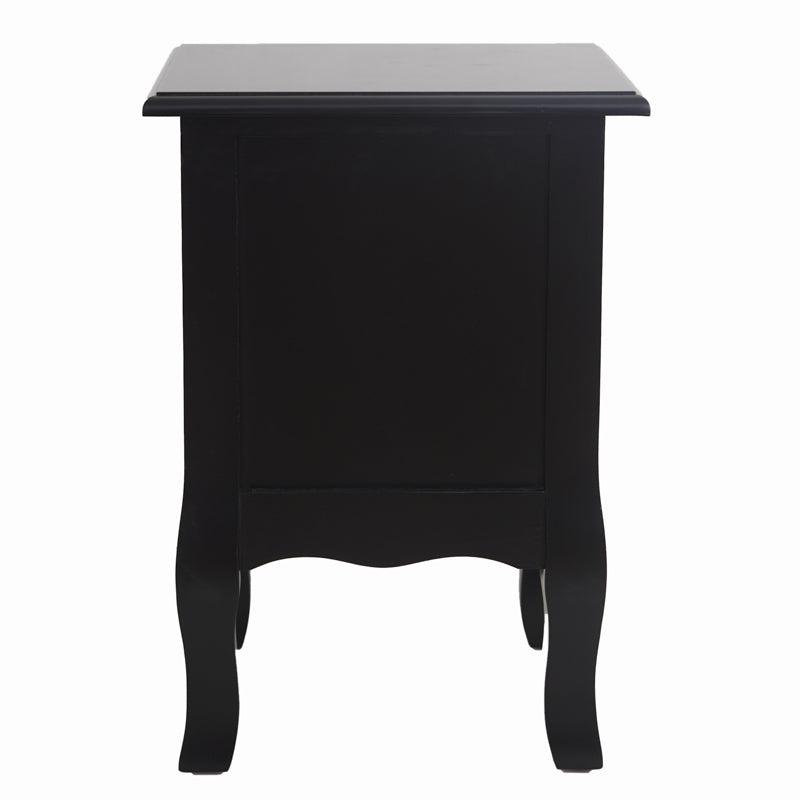 French Bedside Table Nightstand Black Set of 2 - John Cootes