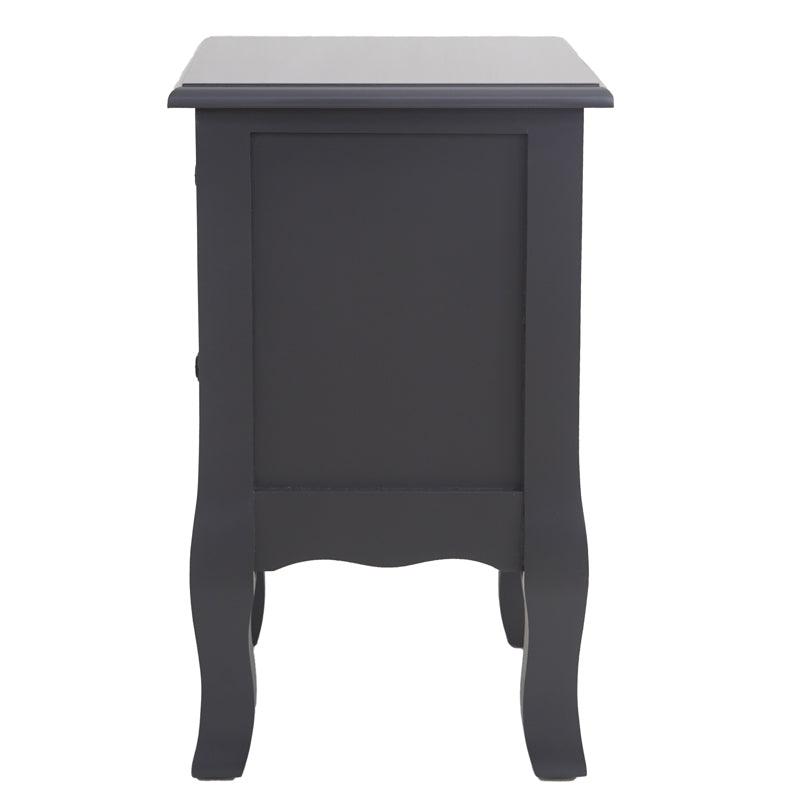 French Bedside Table Nightstand Grey Set of 2 - John Cootes