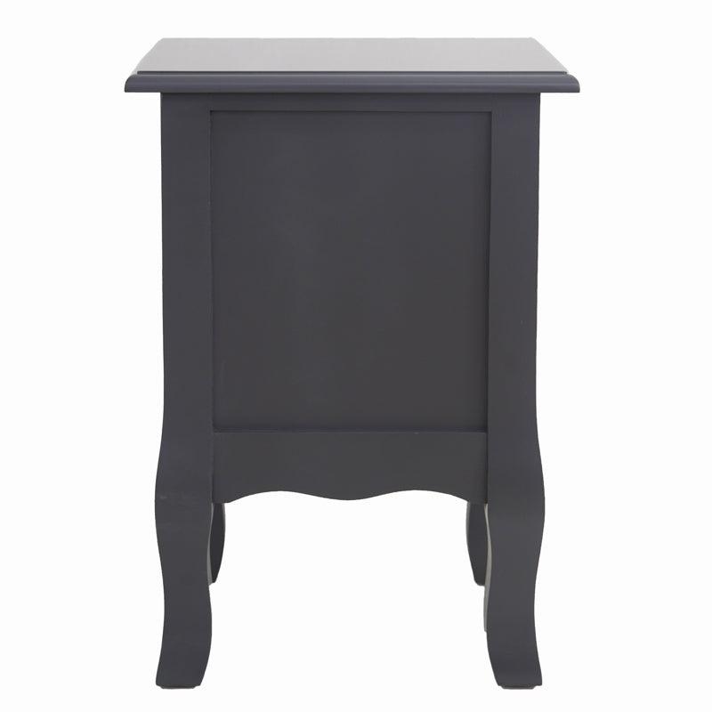 French Bedside Table Nightstand Grey Set of 2 - John Cootes