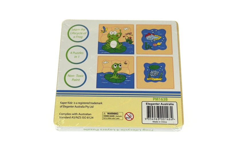 FROG LIFECYCLE 4 LAYERS PUZZLE BOARD - John Cootes