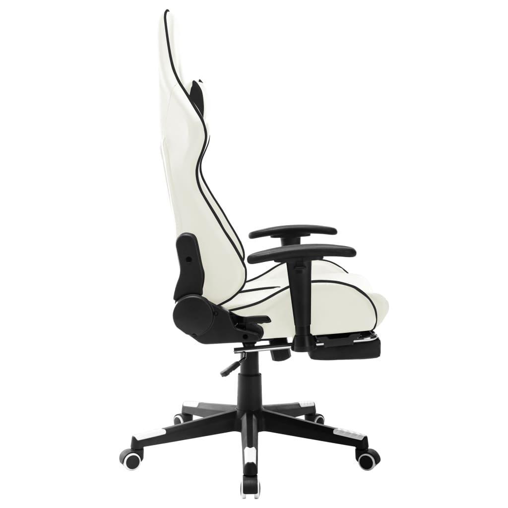 Gaming Chair White And Black Artificial Leather - John Cootes