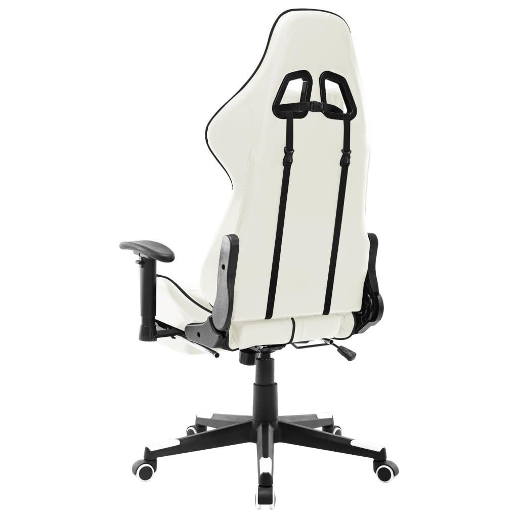 Gaming Chair White And Black Artificial Leather - John Cootes