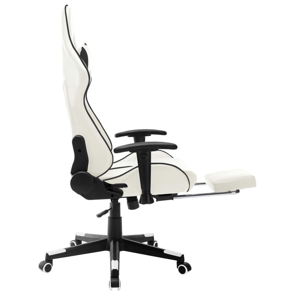 Gaming Chair White And Black Artificial Leather - John Cootes