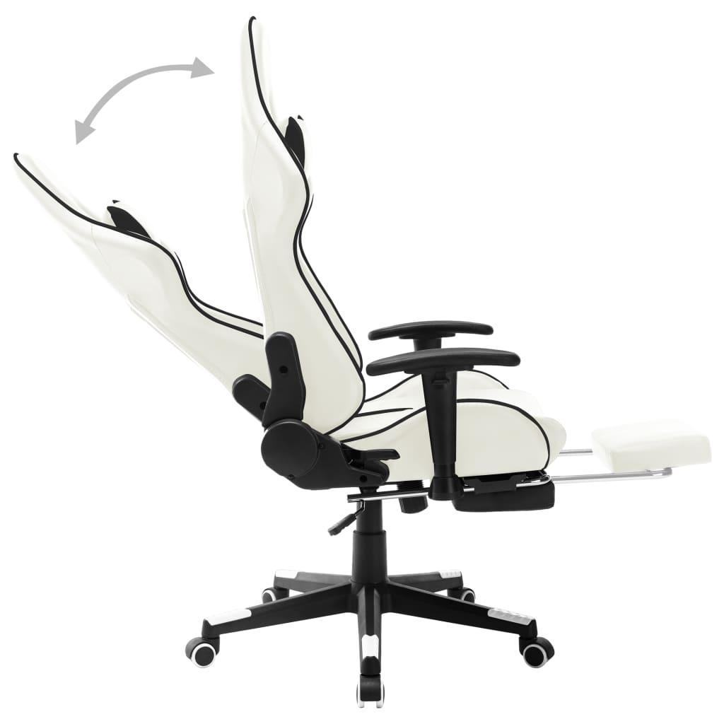 Gaming Chair White And Black Artificial Leather - John Cootes
