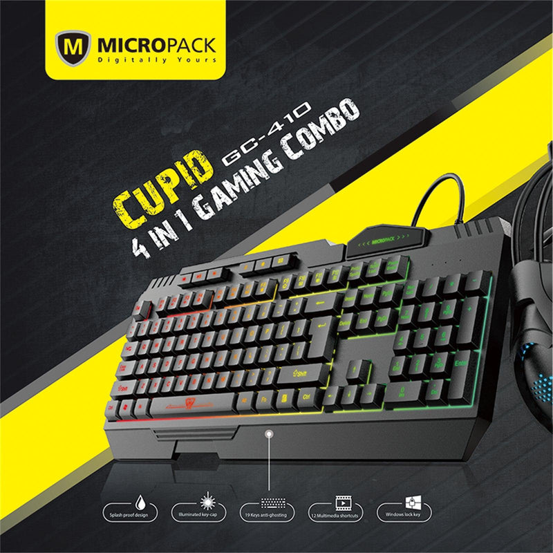 Gaming Mouse Keyboard Combo 4 In 1 Backlight Combination Breathing Rainbow LED - John Cootes
