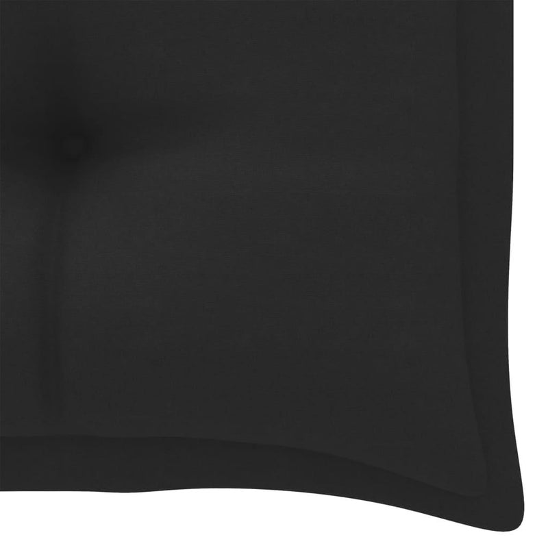 Garden Bench Cushion Black 100x50x7 Cm Fabric - John Cootes