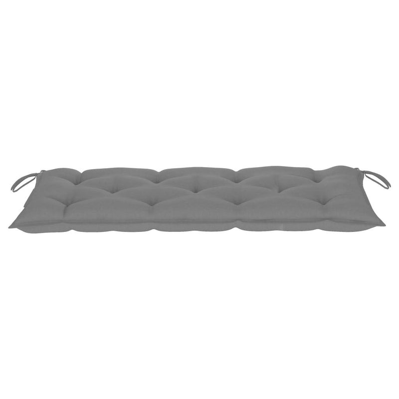 Garden Bench Cushion Grey 120x50x7 Cm Fabric - John Cootes