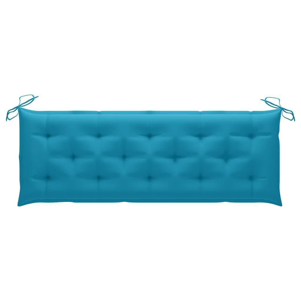 Garden Bench Cushion Light Blue 150x50x7 Cm Fabric - John Cootes