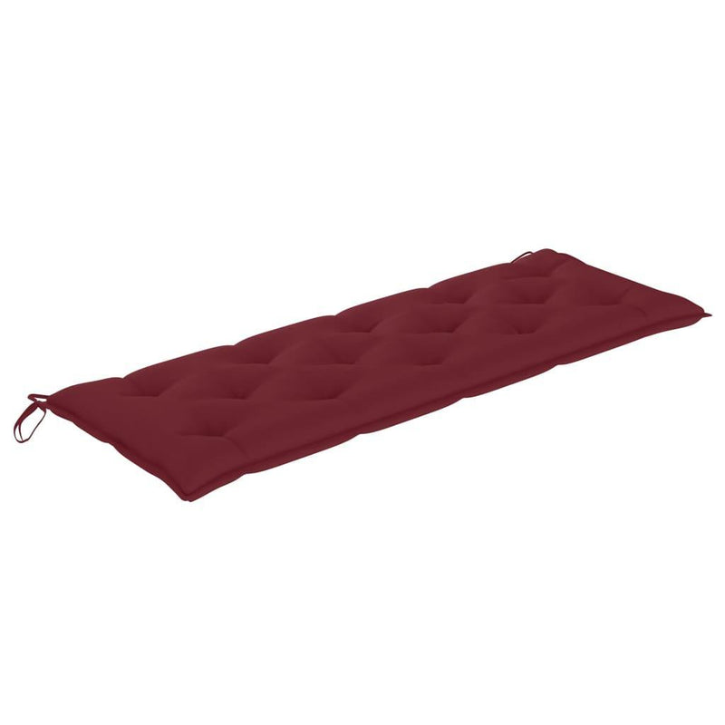 Garden Bench Cushion Wine Red 150x50x7 Cm Fabric - John Cootes