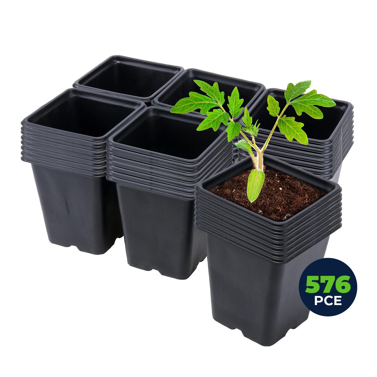 Garden Greens 576PCE Planter Pots Square Reusable Durable 11cm x 11.5cm - John Cootes