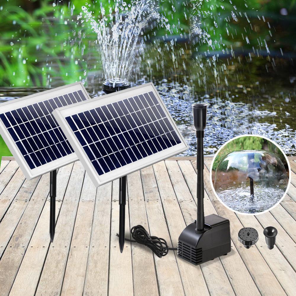 Gardeon 110W Solar Powered Water Pond Pump Outdoor Submersible Fountains - John Cootes